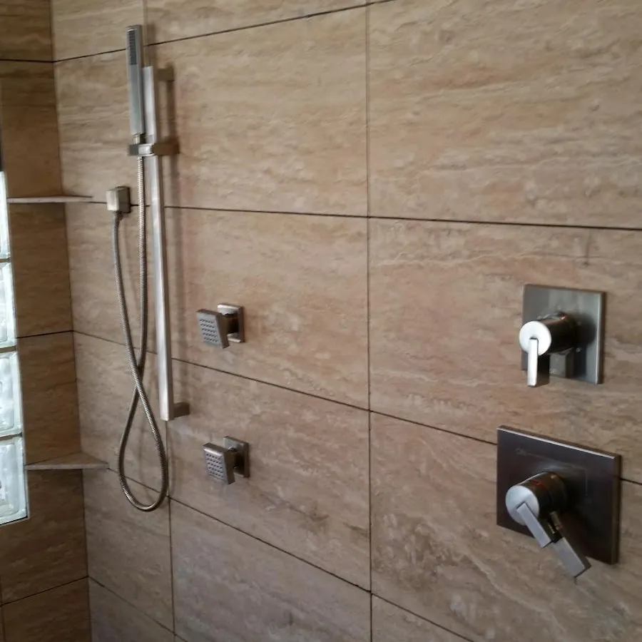 Shower fixture installation for Water Heater Replacement in Pacific